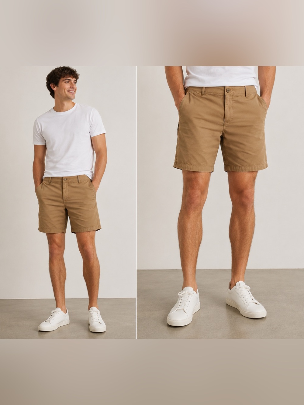 Abercrombie & Fitch A&F All Day Stretch Shorts Men’s 34 Khaki Classic Fit